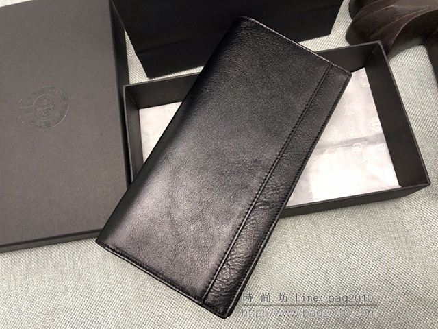 chrome hearts包 克羅心西裝夾 進口小牛皮 S925純銀 克羅心長錢夾 男女同款  gjc1948